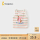 童泰（TONGTAI）嬰兒背心夏季純棉寶寶衣服兒童外出無袖上衣男童女童馬甲坎肩 粉色 80