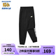 Skechers斯凱奇童裝男童針織休閑長褲兒童初秋新款黑色時尚束腳褲L324B016 碳黑/0018 175