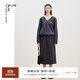 噢姆（AUM）【品質(zhì)臻選】AUM噢姆秋季新款寬松慵懶智性休閑半身裙女 深灰 M