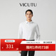 威可多（VICUTU）【Ever襯衫】男士潮流去污襯衫長袖商務(wù)百搭舒適襯衣 白色 L (175B)