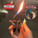 領(lǐng)界爆款手作藍瞳羽翼充氣打火機防風(fēng)雙火切換高顏值個(gè)性朋克小眾禮物 紅瞳惡魔之眼-單機（黑色） 1支