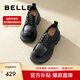 百麗（Belle）百搭牛津鞋女通商場(chǎng)同款通勤厚底小皮鞋B1Q1DCM4 黑色 38 (240mm)