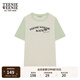 Teenie Weenie小熊女裝時(shí)尚清新撞色短袖T恤夏季韓系簡(jiǎn)約休閑上衣 淺綠色 S (160)