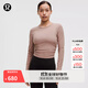 lululemon丨All It Takes 女士運動(dòng)長(cháng)袖T恤*羅紋 Nulu? LW3GK5S 暮光玫瑰棕 XS /4