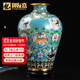 禮御友嘉景泰藍花瓶擺件銅胎掐絲琺瑯鶴鹿同春梅瓶收藏手工藝禮品喬遷禮物