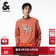 杰克·瓊斯（JACK&JONES） 胸前法斗狗圖案膠印個(gè)性印花設計圓領(lǐng)衛衣男裝224133063