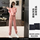 薩拉維夫 SLLAVIF品牌2025年粉色秋冬女性休閑運動(dòng)套裝羊毛襯里時(shí)尚減齡卡通熊圓領(lǐng) 粉色套裝(不加絨) S (100斤以?xún)?