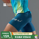 必邁2025新款跑步壓縮短褲(潛能) 競速馬拉松男女彈力速干耐磨運動(dòng)褲 天青色 男 L