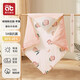 愛(ài)貝迪拉新生兒包被嬰兒防驚跳夏季秋冬四季寶寶抱被睡袋包單嬰幼兒通用 【特價(jià)】春秋（桃瑞絲蘋(píng)果）豆豆絨系列&中厚