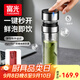 富光抗菌雙層玻璃杯一鍵開蓋高硼硅泡茶杯子茶水分離水杯男教師節(jié)禮物