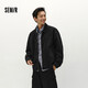 森馬（Semir）夾克男冬寬松美式復古水洗牛仔外套時(shí)尚棉服拉鏈開(kāi)衫103724108103