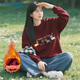 真維斯（Jeanswest）圓領(lǐng)衛衣女2025秋冬加絨加厚長(cháng)袖上衣休閑冬款文藝學(xué)院風(fēng)外套女款