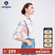 Navigare意大利小帆船長(cháng)袖襯衫女格子襯衣休閑女裝2313071011 粉紅/白 S