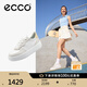 愛(ài)步（ECCO）休閑鞋女 厚底增高百搭平底鞋板鞋休閑運(yùn)動(dòng)鞋 街頭219613 石灰色/白色/稻黃色21961361220 37