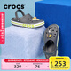 卡駱馳（CROCS）洞洞鞋貝雅卡駱班輕便耐磨一腳蹬休閑鞋|205089 石板灰/青檸綠-0GX 43 (270mm)