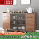 九鼎創(chuàng  )展巖板餐邊柜實(shí)木一體靠墻茶水柜餐廳儲物柜廚房碗柜客廳收納邊柜 【巖板臺面】長(cháng)158.5厚40高94cm 【升級款全實(shí)木板】
