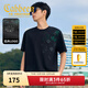 卡賓（CABBEEN）【冰絲印花】男裝巴洛克花卉短袖T恤夏季新款潮流圓領(lǐng)上衣t恤 煤黑色01 L /175/50