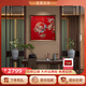 古歌空間 焦點藝術(shù)新中式玄關(guān)裝飾畫沙發(fā)背景墻掛畫2025最新款客廳畫沙發(fā)背景銅雕畫 喜上枝頭【紅色-無章】800x800mm 黑胡桃實木畫框 銅彩燒工藝+黃銅畫芯+包安裝