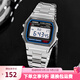 卡西歐（CASIO）手表 小春同款 情侶經(jīng)典復(fù)古小方塊 時(shí)尚學(xué)生表小金表 A158WA-1D 店主主推