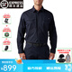 5.11（TACTICAL SERIES ）戰術(shù)襯衫男休閑彈力衫 511戶(hù)外耐磨翻領(lǐng)襯衫抗污襯衣72543 深藍長(cháng)袖（有彈力4口袋#72543） M