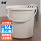 本迪兩個(gè)裝16L水桶加厚手提洗車(chē)儲水桶宿舍洗衣桶拖把桶泡腳洗腳桶