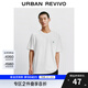 UR2025春季新款男裝波嬉風(fēng)刺繡圖案棉質(zhì)短袖T恤UMM450054 本白 S