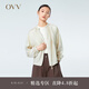 OVV2023春夏新款女裝大地色系輕薄精致松緊圓領(lǐng)休閑夾克外套 卡其（凈色）15 S