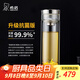 希諾（HEENOOR） 雙層玻璃杯男女士商務(wù)送禮水杯高端泡茶濾網(wǎng)泡茶透明玻璃杯子 抗菌款300ml
