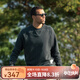 AKCLUBAK新復古回潮重磅毛圈圓領(lǐng)衛衣男插肩袖套頭AK潮流男裝2405411 炭黑 L