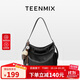 天美意（TEENMIX）女包牛皮水桶包通勤托特腋下斜挎單肩包生日禮物送女友老婆媽媽