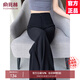 俞兆林（YUZHAOLIN）微喇叭西裝休閑褲女2025春夏新款垂感西裝高腰顯瘦顯高喇叭長(zhǎng)褲 黑色 M 建議100-112斤
