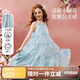 ASK JUNIOR兒童裙子夏季女童掛脖連衣裙長(zhǎng)裙中大童度假風(fēng)海邊沙灘裙藍(lán)色 150