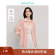 茵曼（INMAN）全苧麻中短袖襯衫2025春秋女裝新款洋氣襯衫領(lǐng)襯衣上衣 藕粉色 L