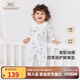 英氏（YEEHOO）嬰兒衣服5A抗菌哈衣新生兒純棉乳木果四季連體衣爬服