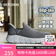 斯凱奇（Skechers）閃穿鞋男鞋秋季休閑健步鞋一腳蹬運動(dòng)鞋百搭軟底布鞋118306