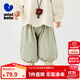 迷你巴拉巴拉男女童褲子2025秋新款兒童寬松燈芯絨長(cháng)褲【泡泡褲】 豆沙綠40004 100