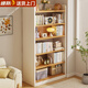 人文成家實(shí)木書(shū)架落地簡(jiǎn)約臥室置物架客廳靠墻收納儲物架多層立式格子書(shū)柜 力薦【15mm加厚】六層長(cháng)60寬24cm