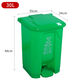 洗手間垃圾桶廚房腳踩垃圾桶大號大容量帶蓋戶(hù)外有蓋家用衛生間餐 綠色（環(huán)保顏色） 40升加強（搖蓋款）