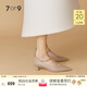 7or9戚風(fēng) 秋季新款休閑高跟鞋女3.5cm時(shí)尚百搭設(shè)計(jì)感粗跟鞋 戚風(fēng) 3.5cm （配飾需要另外購買） 36