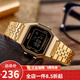 卡西歐（CASIO） 卡西歐小金表 潮搭復古小方表手表女男多功能嘻哈表 LA680WGA-1D