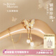 大英博物館生日項鏈女歐洲文化藝術(shù)白色山茶花吊墜文創(chuàng  )禮品禮品中秋節禮物 蝴蝶珍珠長(cháng)款項鏈