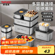 泰福高（TAFUCO）不銹鋼保鮮盒316L食品級飯盒密封便當收納餐盒冰箱分裝帶蓋T5382