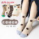 古今（GUJIN）兒童襪子男童襪棉襪無(wú)骨波點(diǎn)小汽車(chē)中筒中大童秋冬季