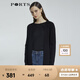 PORTS寶姿 商場(chǎng)同款新品女裝簡(jiǎn)約中長(zhǎng)款針織開衫LL8K004KZE008 黑色 M /L
