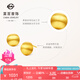 菜百首飾 足金極簡風(fēng)小糖豆小眾高級(jí)感拉絲金豆豆耳飾單只 計(jì)價(jià) HJ 黃金耳飾 約0.91g