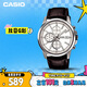 卡西歐（CASIO）手表男三盤(pán)簡(jiǎn)約夜光顯示學(xué)生考試石英表送男友禮物MTH-5001L-7A