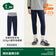松山棉店【商場(chǎng)同款】自由穿小暖羊兒童打底褲保暖褲男童女童中大童褲子 320g-深藍條紋 140 cm