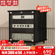 蒂蘭森 功放機柜音響柜KTV音響設備柜家用移動(dòng)音箱柜玻璃門(mén)音響功放柜 黑色12U玻璃門(mén)(顆粒板)