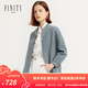 FINITY春裝含羊毛休閑氣質(zhì)短外套女減齡小眾百搭大衣女 花木蘭 2XL