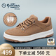 金利來(lái)（Goldlion）【斷碼清倉】男鞋復古時(shí)尚休閑鞋透氣沖孔鞋G527420081THD土黃41